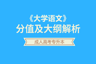 大学语文-2020年北京成人高考专升本-试听课程