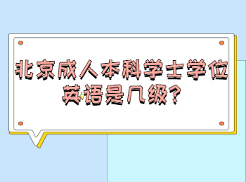 北京成人本科学士学位英语是几级