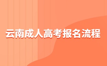 2024年云南成人高考报名流程步骤？