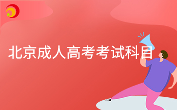 2026年北京成人高考考试科目有哪些
